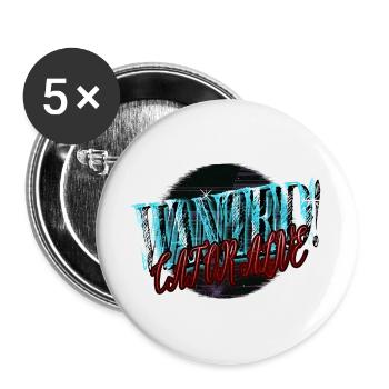Big Cat Black Present Cat Long Sleeve Shirts Cute - Buttons small 1''/25 mm (5-pack) - white - Front