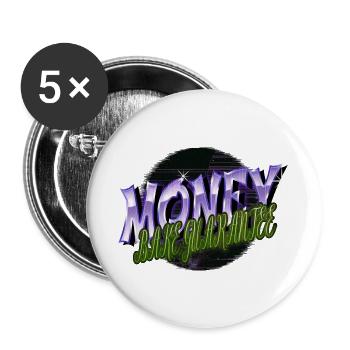 blagues que la fourchette soit avec vous idée cadeau cool - Lot de 5 petits badges (25 mm) - blanc - Devant