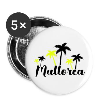 mallorca - Buttons klein 25 mm (5er Pack) - Weiß - Vorne