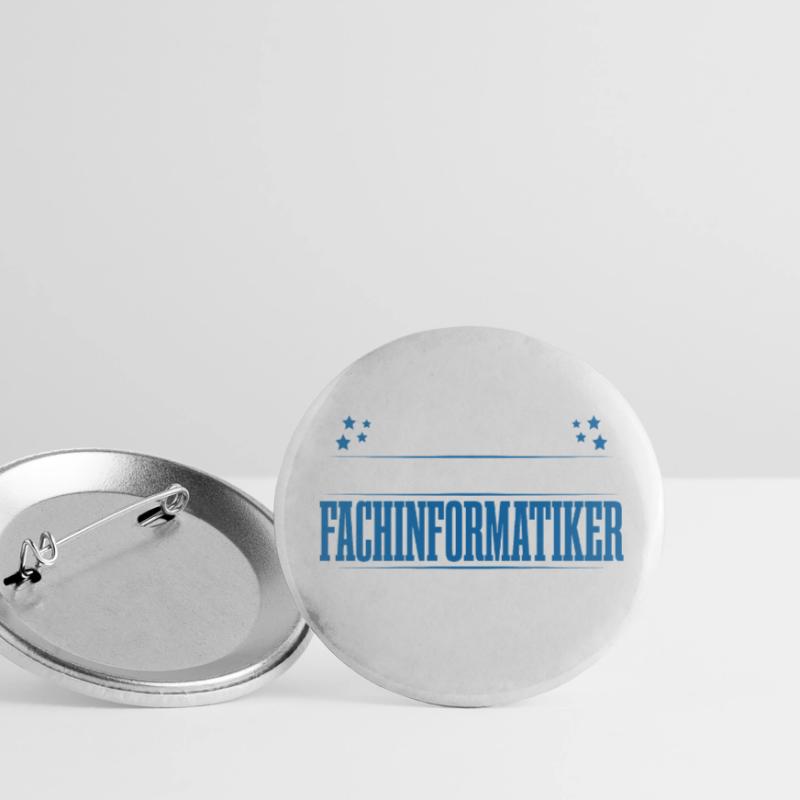 Fachinformatiker programmierer support admin Buttons klein 25 mm (5er Pack)