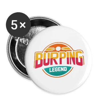 Légende du rot 10 - Lot de 5 petits badges (25 mm) - blanc - Devant