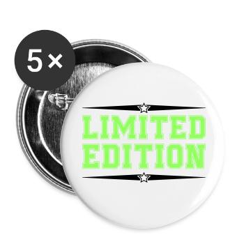 Édition limitée - Lot de 5 petits badges (25 mm) - blanc - Devant