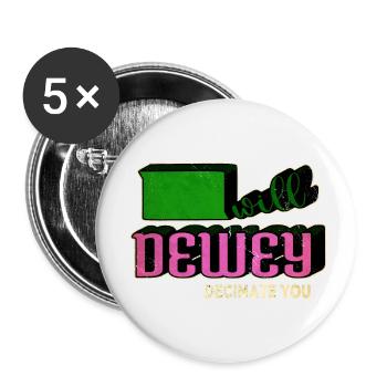 contemporary fiction funny sayings funny - Buttons small 1''/25 mm (5-pack) - white - Front