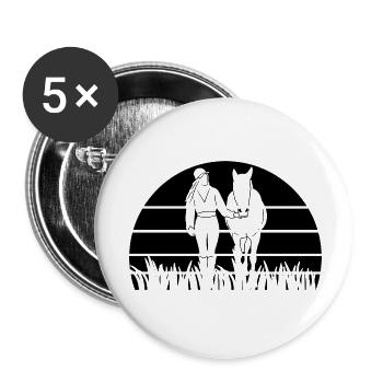 Rider - Buttons small 1''/25 mm (5-pack) - white - Front