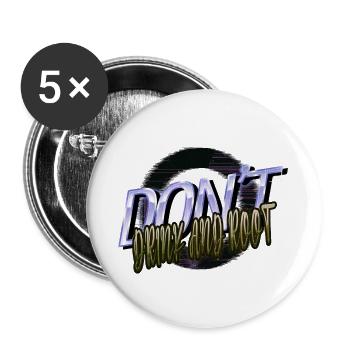 informatics present idea web development fun - Buttons klein 25 mm (5er Pack) - Weiß - Vorne