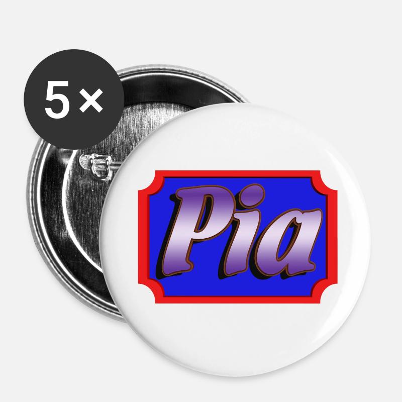 pia2 - Buttons small 1''/25 mm (5-pack) - white