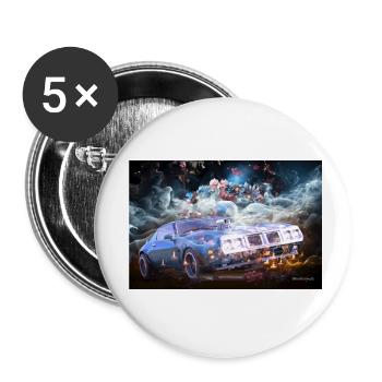 BluePower - Buttons klein 25 mm (5er Pack) - Weiß - Vorne
