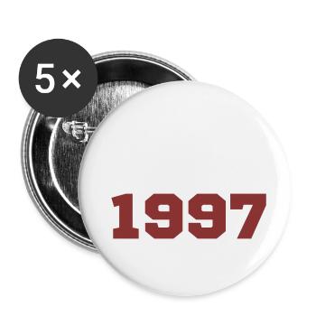 Original 1997 - Lot de 5 petits badges (25 mm) - blanc - Devant