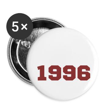 Original 1996 - Lot de 5 petits badges (25 mm) - blanc - Devant