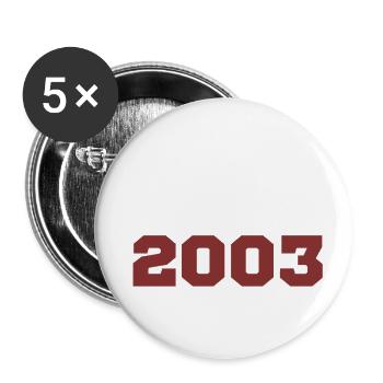 Original 2003 - Buttons small 1''/25 mm (5-pack) - white - Front