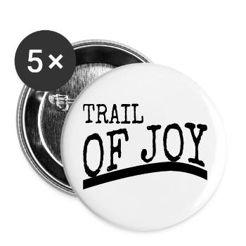 Vélo de fond Joke Bday Trail Riding - Lot de 5 petits badges (25 mm) - blanc - Devant