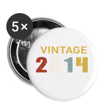 Original parts 2014 - 10th Anniversary Gift - Buttons small 1''/25 mm (5-pack) - white - Front