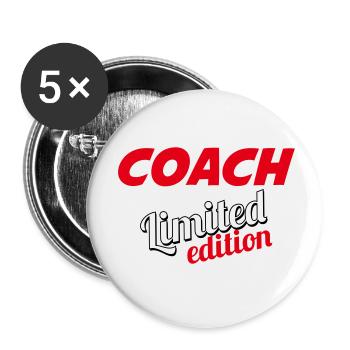 COACH LIMITIERTE AUFLAGE - Buttons klein 25 mm (5er Pack) - Weiß - Vorne
