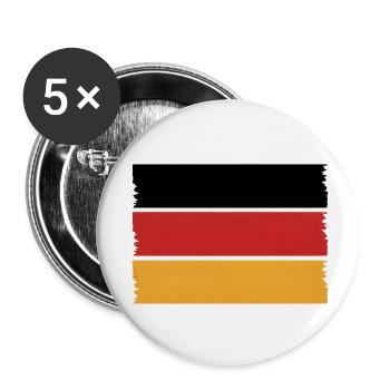 Germany Flag Germany - Buttons small 1''/25 mm (5-pack) - white - Front