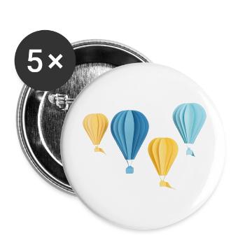 Rêves de vol - Lot de 5 petits badges (25 mm) - blanc - Devant