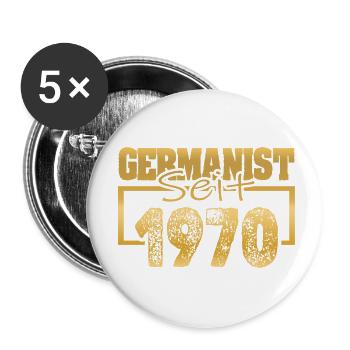 1970 - Buttons small 1''/25 mm (5-pack) - white - Front