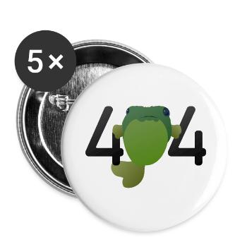 404 - Buttons klein 25 mm (5er Pack) - Weiß - Vorne