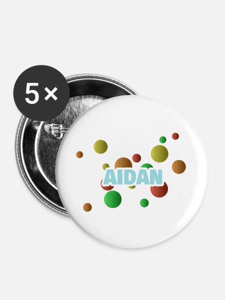 Aidan Aidan - Buttons klein 25 mm (5er Pack) - Weiß
