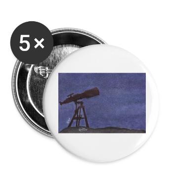 STAR - Buttons small 1''/25 mm (5-pack) - white - Front