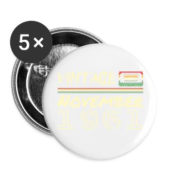 Légendaire Depuis Novembre 1961 - November 1961 - Lot de 5 petits badges (25 mm) - blanc - Devant