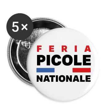 Feria picole alcohol humor - Buttons small 1''/25 mm (5-pack) - white - Front