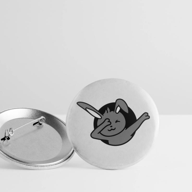 Bunny Dabbing Dab Dance Pose Dancing Hole Party Fun Buttons small 1''/25 mm (5-pack)