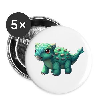 BIG - Buttons small 1''/25 mm (5-pack) - white - Front