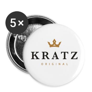 Kratz Original Family Logo - Buttons small 1''/25 mm (5-pack) - white - Front