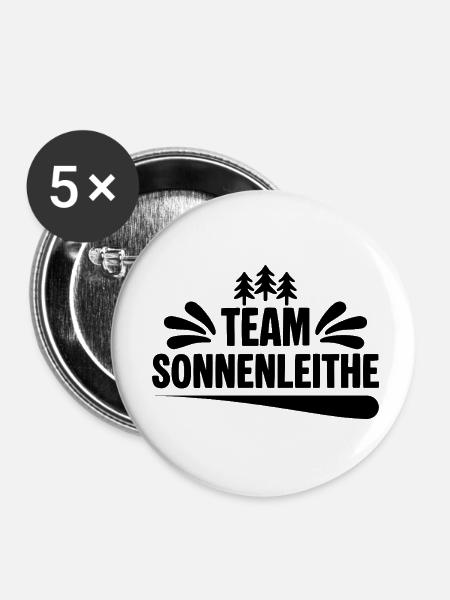 Team Schwarzenberg Sonnenleithe - Buttons klein 25 mm (5er Pack) - Weiß