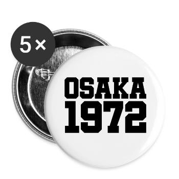 Osaka 1972 - Japon - Asie - Asien - Lot de 5 petits badges (25 mm) - blanc - Devant