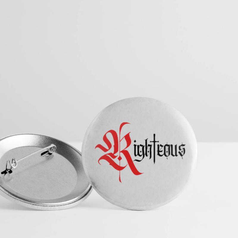 Conception gothique vertueuse avec épée Lot de 5 petits badges (25 mm)