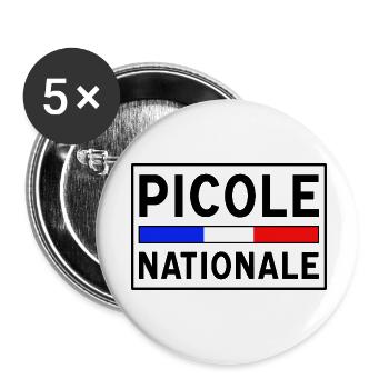 National Drinking Alley New Design - Buttons small 1''/25 mm (5-pack) - white - Front