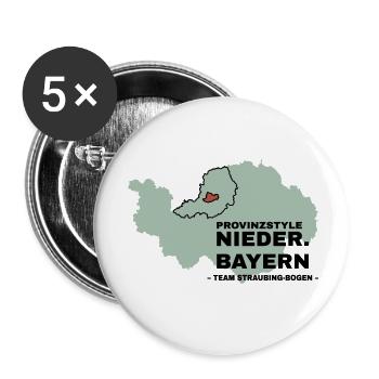 Lower Bavaria | STRAUBING ARCH - Buttons small 1''/25 mm (5-pack) - white - Front