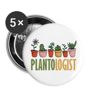 Garten- Und Pflanzenliebhaber Geschenke - Buttons klein 25 mm (5er Pack) - Weiß - Vorne