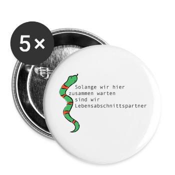 PARTENAIRE DE VIE SUR SCÈNE - Lot de 5 petits badges (25 mm) - blanc - Devant