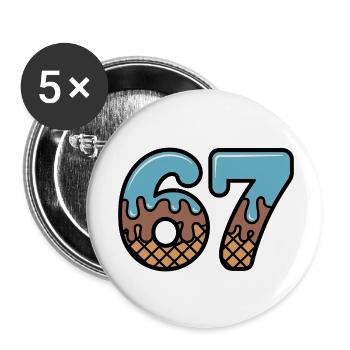 67 Icecream Dip Six Seven Memes - Buttons small 1''/25 mm (5-pack) - white - Front