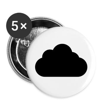 Cloud - Buttons small 1''/25 mm (5-pack) - white - Front