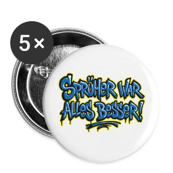 Sprayer was all better! 2 - Buttons small 1''/25 mm (5-pack) - white - Front