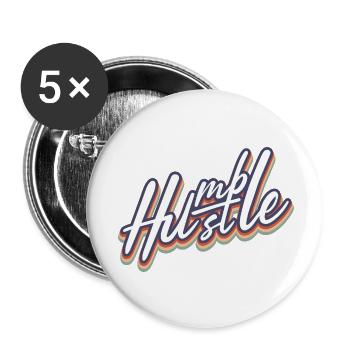 Bescheidener Hustle Unternehmer Geschäftsmann Businesswo - Buttons klein 25 mm (5er Pack) - Weiß - Vorne