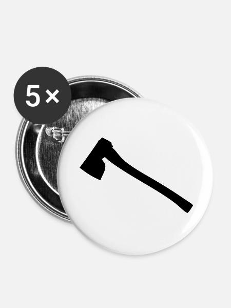 AXT - Buttons klein 25 mm (5er Pack) - Weiß