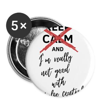Vampire Academy Keep calm - Buttons small 1''/25 mm (5-pack) - white - Front
