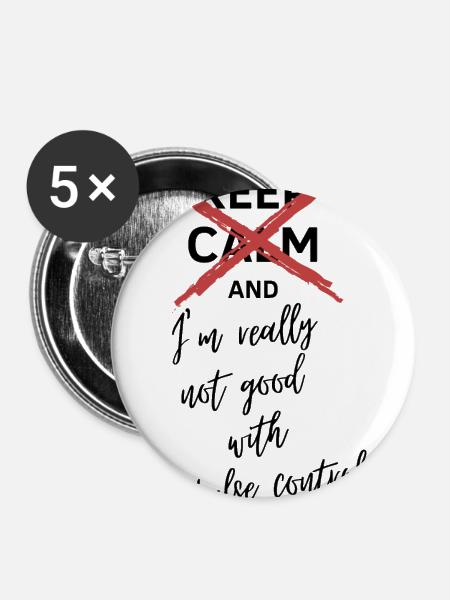 Vampire Academy Keep calm - Buttons klein 25 mm (5er Pack) - Weiß