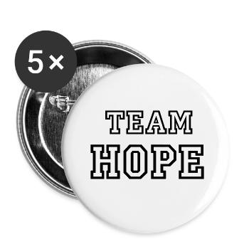 TEAM HOPE Dog Name TeamTricot - Buttons small 1''/25 mm (5-pack) - white - Front