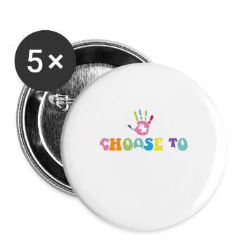 Special Education Teacher Choose to Include SPED - Buttons small 1''/25 mm (5-pack) - white - Front