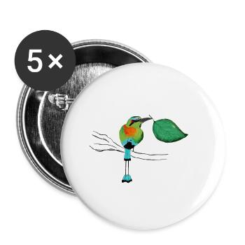 Guardabarranco Nicaragua - Buttons klein 25 mm (5er Pack) - Weiß - Vorne
