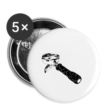 Espresso portafilter - Buttons small 1''/25 mm (5-pack) - white - Front