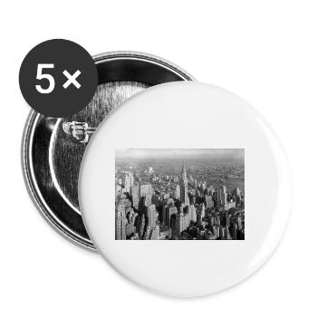 Chrysler Building 1932 - Buttons klein 25 mm (5er Pack) - Weiß - Vorne