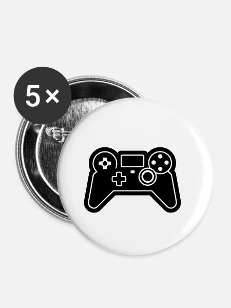Controller für Videospiele - Buttons klein 25 mm (5er Pack) - Weiß