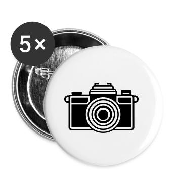 Kamera - Buttons klein 25 mm (5er Pack) - Weiß - Vorne