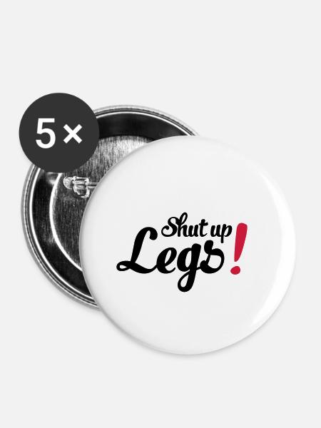 laufen - Buttons klein 25 mm (5er Pack) - Weiß